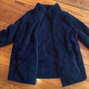 Navy blue super comfy zip up sweater